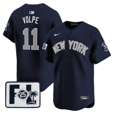 New York Yankees 2025 Spring Training Patch Vapor Premier Limited Jersey - Alternate Anthony Volpe