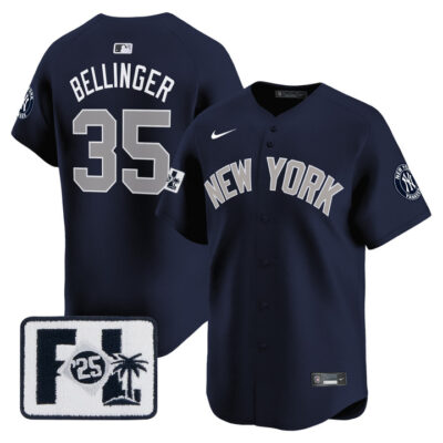 New York Yankees 2025 Spring Training Patch Vapor Premier Limited Jersey - Alternate Cody Bellinger
