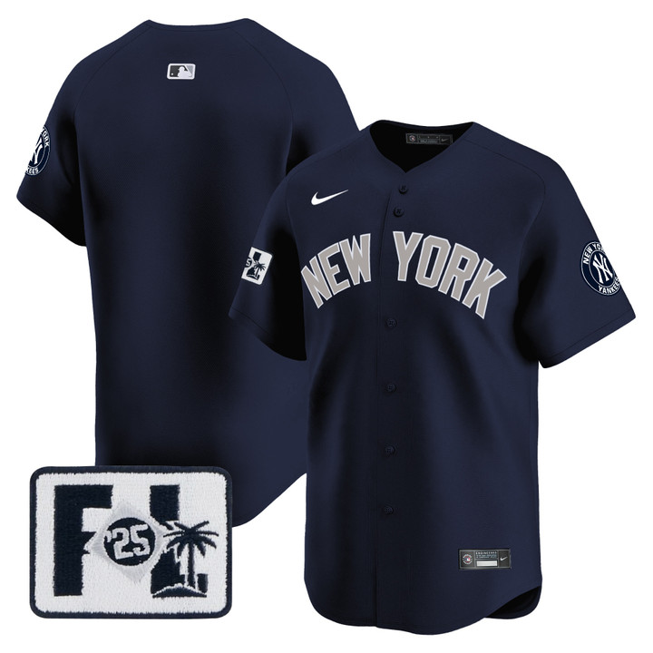 New York Yankees 2025 Spring Training Patch Vapor Premier Limited Jersey - Alternate Team