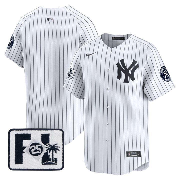 New York Yankees 2025 Spring Training Patch Vapor Premier Limited Jersey - White Team