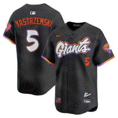 San Francisco Giants 2025 City Connect Vapor Premier Limited Jersey - Black Mike Yastrzemski