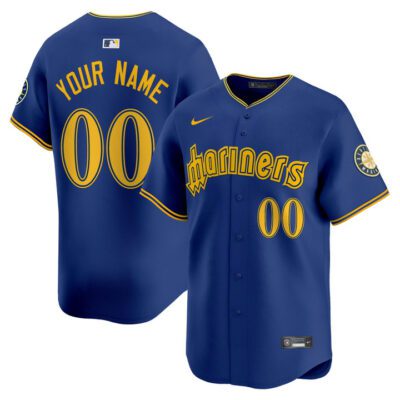 Seattle Mariners 2025 Vapor Premier Limited Custom Jersey - Blue