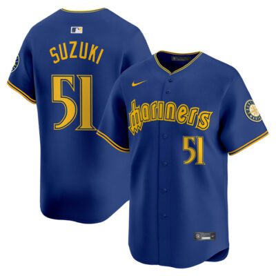 Seattle Mariners 2025 Vapor Premier Limited Jersey - Blue Ichiro Suzuki