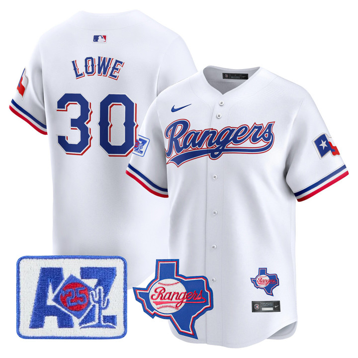 Texas Rangers 2025 Spring Training Patch Vapor Premier Limited Jersey - White Nathaniel Lowe