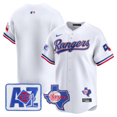 Texas Rangers 2025 Spring Training Patch Vapor Premier Limited Jersey - White Team