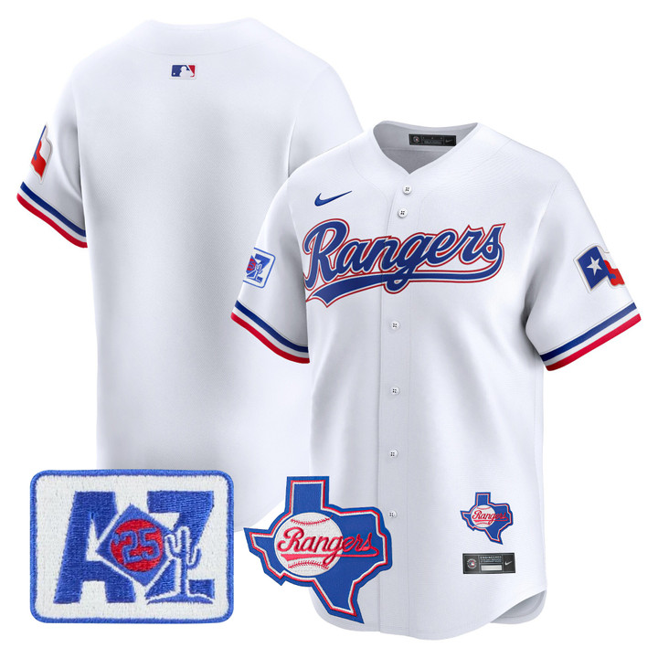 Texas Rangers 2025 Spring Training Patch Vapor Premier Limited Jersey - White Team