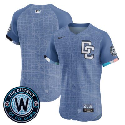 Washington Nationals 2025 City Connect Vapor Premier Elite Jersey - Stitched Blue Team