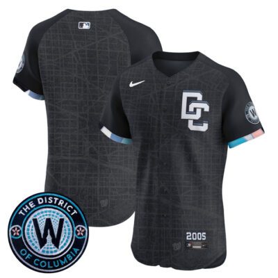 Washington Nationals 2025 City Connect Vapor Premier Elite Jersey - Stitched Navy Team