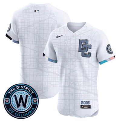 Washington Nationals 2025 City Connect Vapor Premier Elite Jersey - Stitched White Team