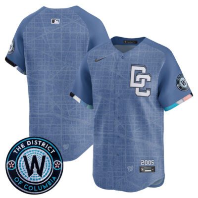 Washington Nationals 2025 City Connect Vapor Premier Limited Jersey - Stitched Blue Team