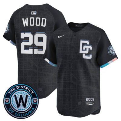 Washington Nationals 2025 City Connect Vapor Premier Limited Jersey - Stitched Navy James Wood