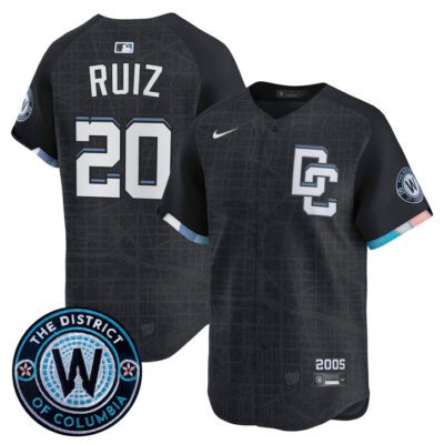 Washington Nationals 2025 City Connect Vapor Premier Limited Jersey - Stitched Navy Keibert Ruiz
