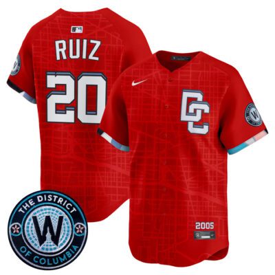 Washington Nationals 2025 City Connect Vapor Premier Limited Jersey - Stitched Red Keibert Ruiz