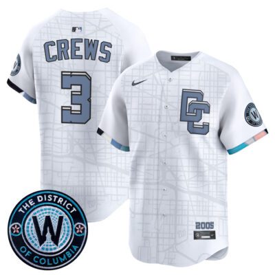 Washington Nationals 2025 City Connect Vapor Premier Limited Jersey - Stitched White Dylan Crews