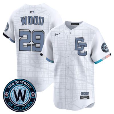 Washington Nationals 2025 City Connect Vapor Premier Limited Jersey - Stitched White James Wood