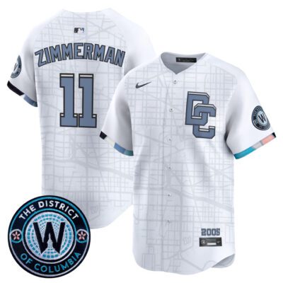 Washington Nationals 2025 City Connect Vapor Premier Limited Jersey - Stitched White Ryan Zimmerman