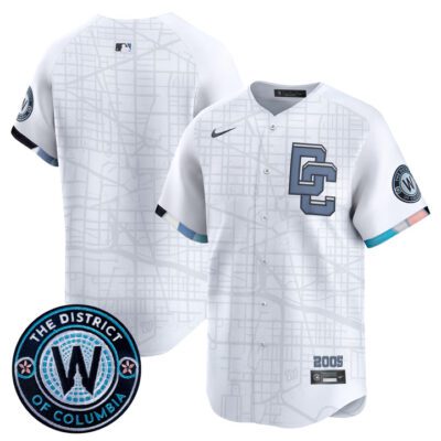 Washington Nationals 2025 City Connect Vapor Premier Limited Jersey - Stitched White Team
