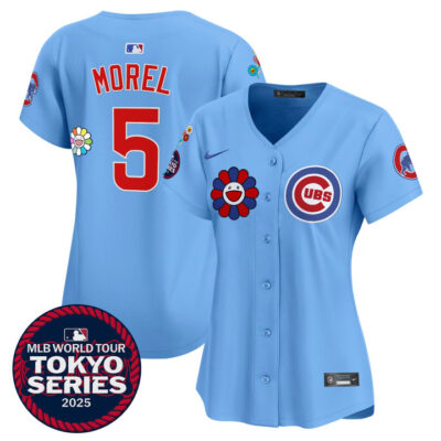 Women's Chicago Cubs Tokyo Series 2025 Vapor Premier Limited Jersey - Stitched Blue Christopher Morel
