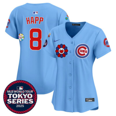 Women's Chicago Cubs Tokyo Series 2025 Vapor Premier Limited Jersey - Stitched Blue Ian Happ