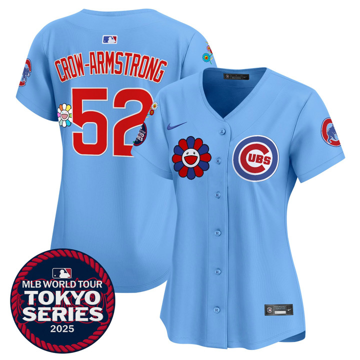 Women's Chicago Cubs Tokyo Series 2025 Vapor Premier Limited Jersey - Stitched Blue Pete Crow-Armstrong