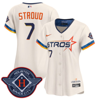 Women's Houston Astros 2025 City Connect Vapor Premier Limited Jersey - Cream CJ Stroud