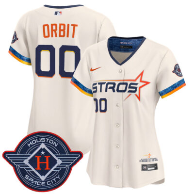 Women's Houston Astros 2025 City Connect Vapor Premier Limited Jersey - Cream Orbit