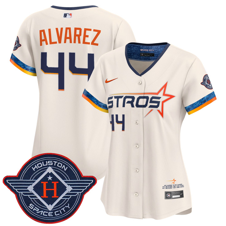 Women's Houston Astros 2025 City Connect Vapor Premier Limited Jersey - Cream Yordan Alvarez