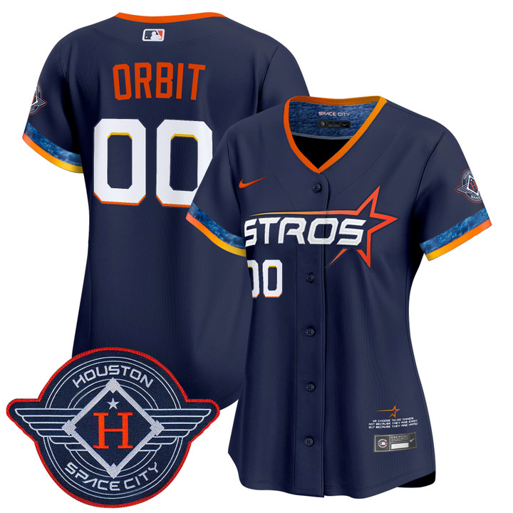 Women's Houston Astros 2025 City Connect Vapor Premier Limited Jersey - Navy Orbit