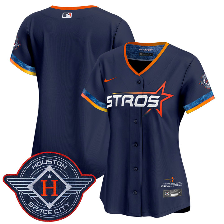 Women's Houston Astros 2025 City Connect Vapor Premier Limited Jersey - Navy Team