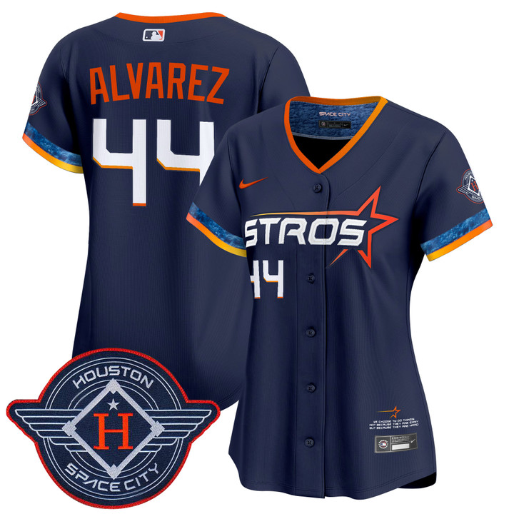Women's Houston Astros 2025 City Connect Vapor Premier Limited Jersey - Navy Yordan Alvarez