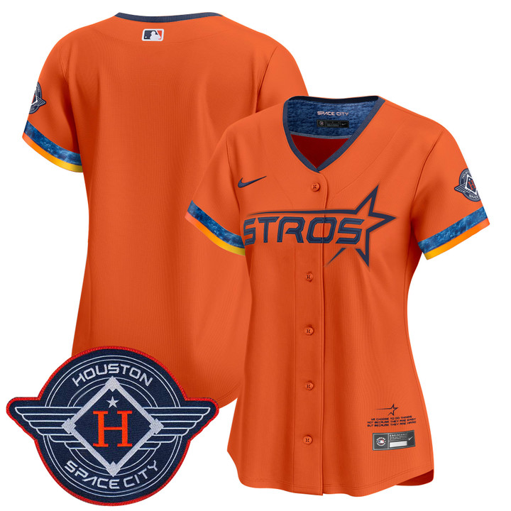 Women's Houston Astros 2025 City Connect Vapor Premier Limited Jersey - Orange Team