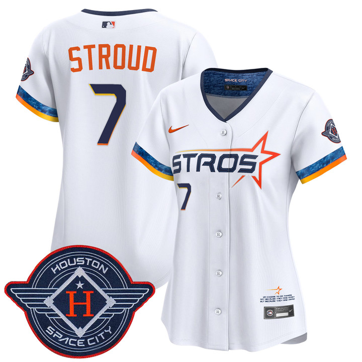 Women's Houston Astros 2025 City Connect Vapor Premier Limited Jersey - White CJ Stroud
