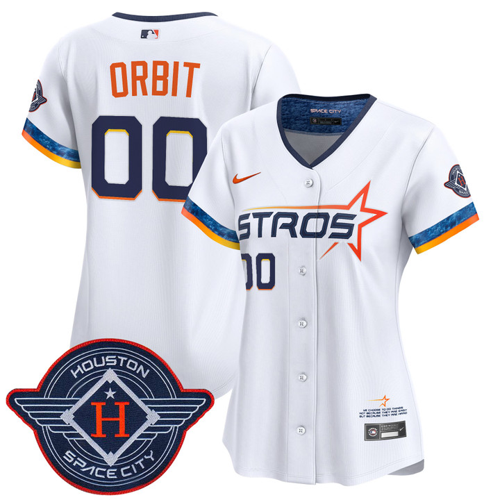 Women's Houston Astros 2025 City Connect Vapor Premier Limited Jersey - White Orbit