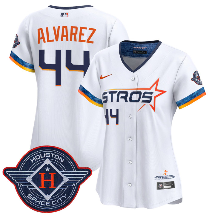 Women's Houston Astros 2025 City Connect Vapor Premier Limited Jersey - White Yordan Alvarez