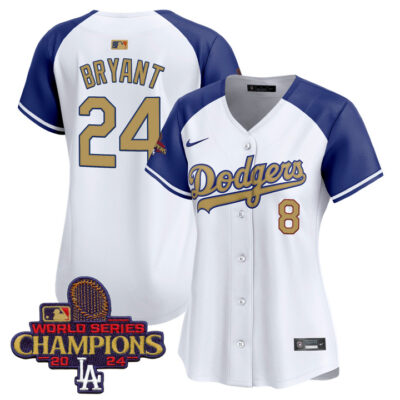 Women's LA Dodgers 2025 Gold Vapor Premier Limited Jersey - Alternate Kobe Bryant