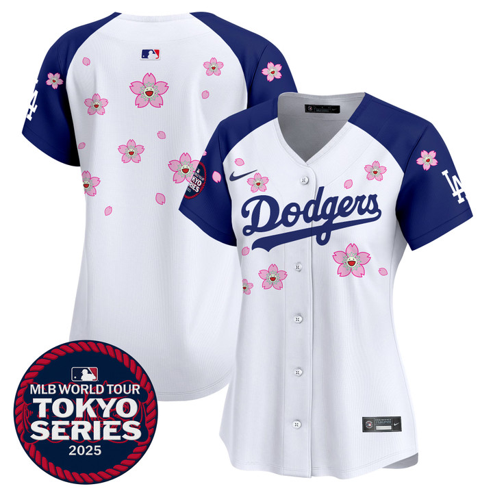 Women's LA Dodgers Tokyo Series 2025 Vapor Premier Limited Jersey V2 - Stitched Alternate Team