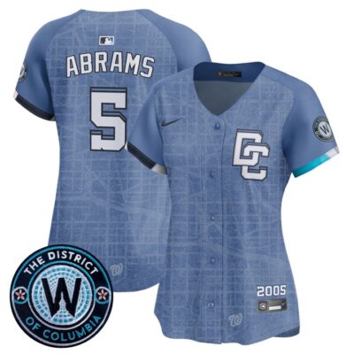 Women's Washington Nationals 2025 City Connect Vapor Premier Limited Jersey - Stitched Blue CJ Abrams