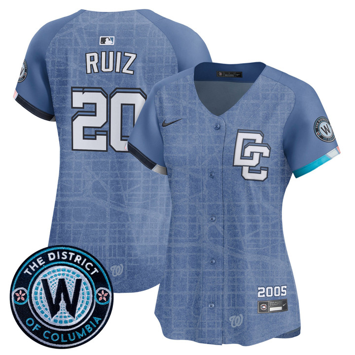 Women's Washington Nationals 2025 City Connect Vapor Premier Limited Jersey - Stitched Blue Keibert Ruiz