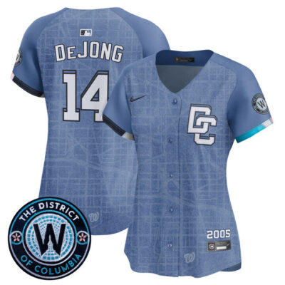 Women's Washington Nationals 2025 City Connect Vapor Premier Limited Jersey - Stitched Blue Paul DeJong