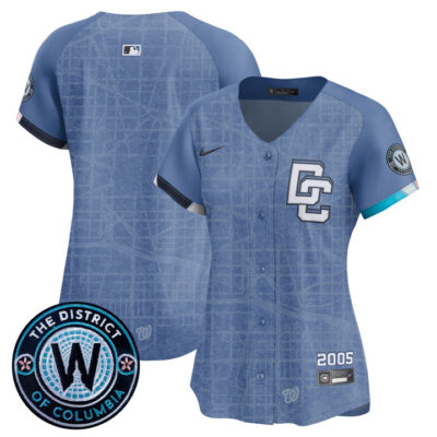 Women's Washington Nationals 2025 City Connect Vapor Premier Limited Jersey - Stitched Blue Team