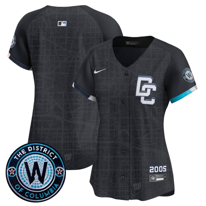 Women's Washington Nationals 2025 City Connect Vapor Premier Limited Jersey - Stitched Navy Team