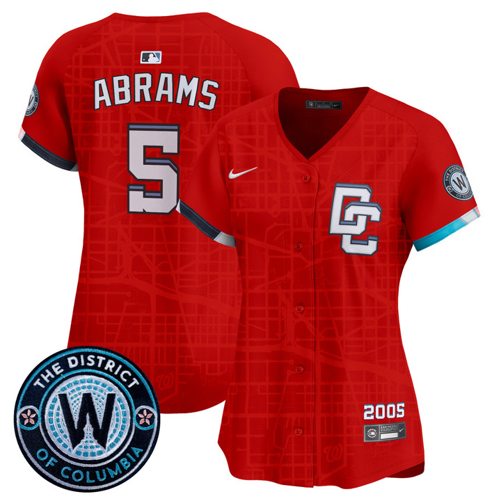 Women's Washington Nationals 2025 City Connect Vapor Premier Limited Jersey - Stitched Red CJ Abrams