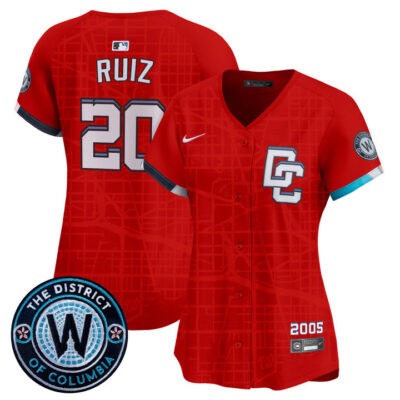 Women's Washington Nationals 2025 City Connect Vapor Premier Limited Jersey - Stitched Red Keibert Ruiz