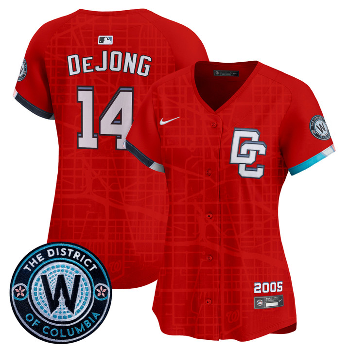 Women's Washington Nationals 2025 City Connect Vapor Premier Limited Jersey - Stitched Red Paul DeJong