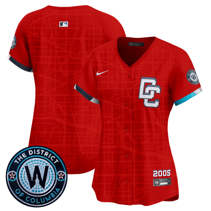 Women's Washington Nationals 2025 City Connect Vapor Premier Limited Jersey - Stitched Red Team