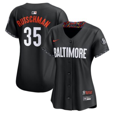 Adley Rutschman Baltimore Orioles Women's City Connect Limited Jersey - Black