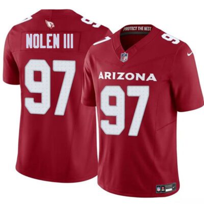 Arizona Cardinals #97 Walter Nolen III Red 2025 Draft F.U.S.E. Vapor Untouchable Limited Football Stitched Jersey