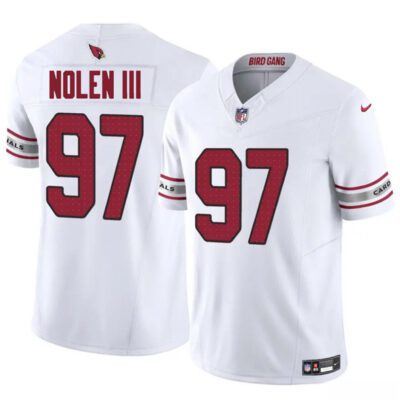 Arizona Cardinals #97 Walter Nolen III White 2025 Draft F.U.S.E. Vapor Untouchable Limited Football Stitched Jersey