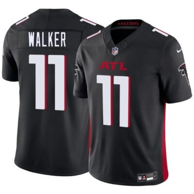 Atlanta Falcons #11 Jalon Walker Black 2025 Draft F.U.S.E. Vapor Untouchable Limited Football Stitched Jersey