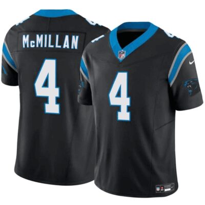 Carolina Panthers #4 Tetairoa McMillan Black 2025 Draft F.U.S.E. Vapor Limited Football Stitched Jersey